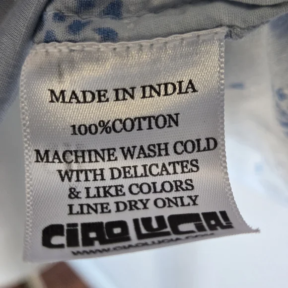 Ciao Lucia Clotilde Dress In Dandelion In Blue XXS - Picture 12 of 14